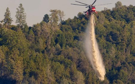 ABD'de yangına müdahale eden helikopter düştü