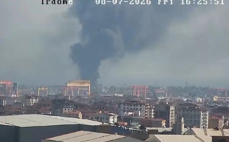 Tuzla'da inşaat işçilerinin kaldığı konteynerde yangın