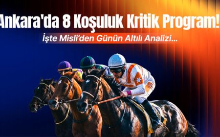 Ankara’da 8 koşuluk kritik program! İşte Misli’den günün altılı analizi…
