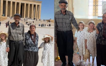 İkizleriyle ziyareti gündem olmuştu. 71 yaşındaki baba anlattı. "Kızım Anıtkabir'i görünce bir saat ağladı"