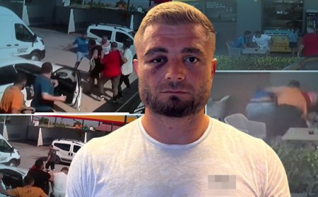 Samsun'da başpehlivan Serhat Elvan'a akaryakıt istasyonunda saldırı: O anlar kamerada