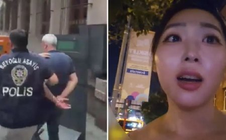 Koreli fenomeni Taksim'de taciz etmişti. Şüpheli yakalandı