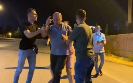 Alkollü sürücüden skandal hareket: Mermer fırlattı