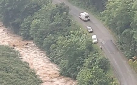 Giresun'da anne ile iki kızı sel sularına kapıldı