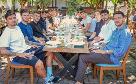 Trabzonsporlu futbolcular ve teknik heyet bir araya geldi