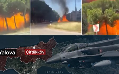 Yalova'da düşen F-16 ile ilgili yeni görüntüler ortaya çıktı