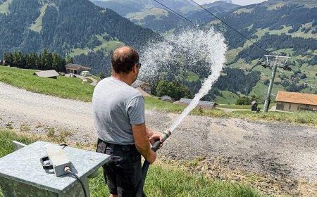 İsviçre kayak merkezleri: Kar toplama sistemleri orman yangınlarına karşı hazırlandı
