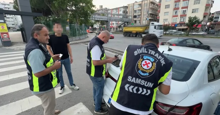 Samsun'da 'korsan taksi' denetimi: 3 sürücüye 300 bin TL ceza