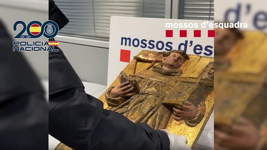 Navarra'da savaşçılarca kurulmuş manastırdan çalınan sunak panosu geri alındı