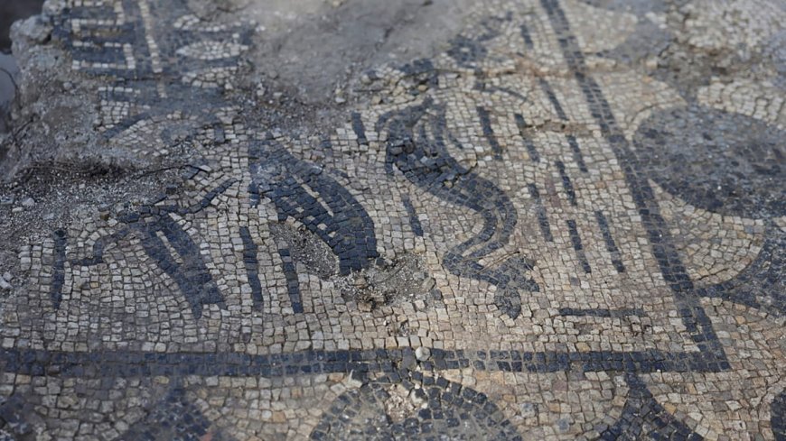 Roma'da inşaat çalışmaları sırasında 1800 yıllık mozaikli yapı ortaya çıktı