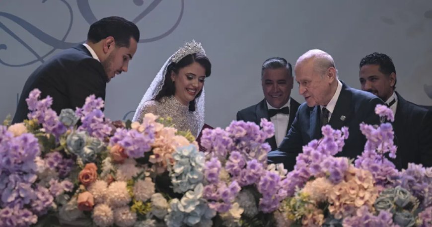MHP Genel Başkanı Bahçeli nikah şahidi oldu