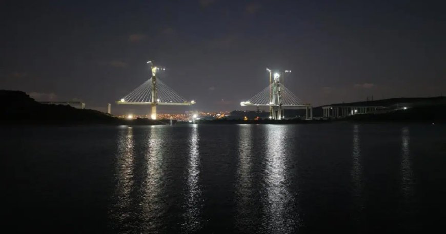 İstanbul'un en yüksek ikinci köprüsü bitmek üzere