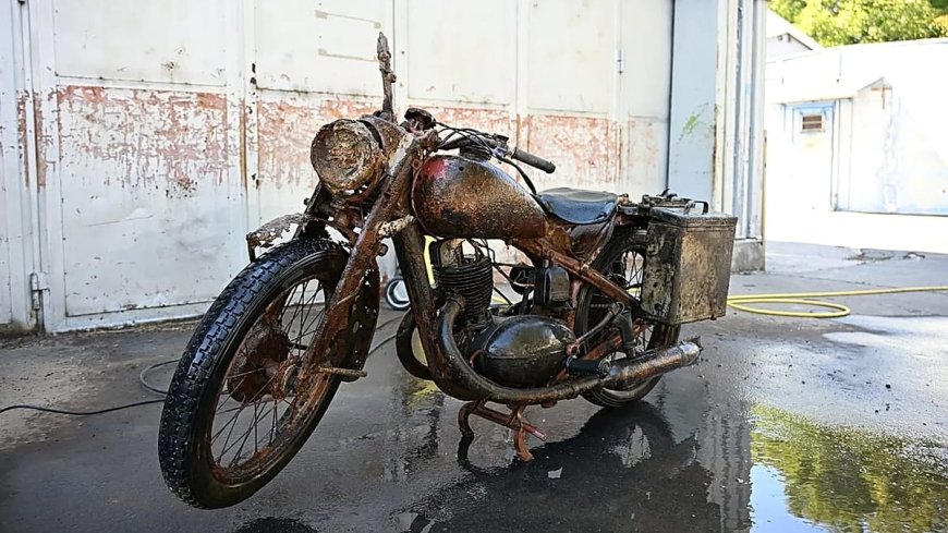 Tuna Nehri'nden çıkarılan Wehrmacht motosikleti: Fotoğraflar neredeyse yeniydi